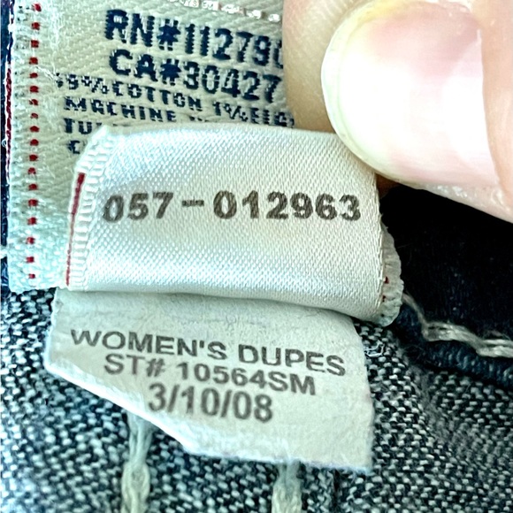 Women’s 26x34 True Religion Becky Rainbow Lovestruck Dark Denim Jeans - Picture 8 of 8